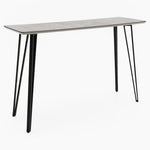 Akida Bar Table - Bar Table Faux Concrete / Black Powder Tables Sterling Home 2