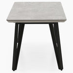 Akida Coffee Table - Coffee Table Faux Concrete / Black Powder Tables Sterling Home 3