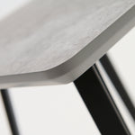 Akida Coffee Table - Coffee Table Faux Concrete / Black Powder Tables Sterling Home 4