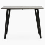 Akida Console Table - Console Table Faux Concrete / Black Powder Tables Sterling Home 1