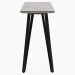 Akida Console Table - Console Table Faux Concrete / Black Powder Tables Sterling Home 3