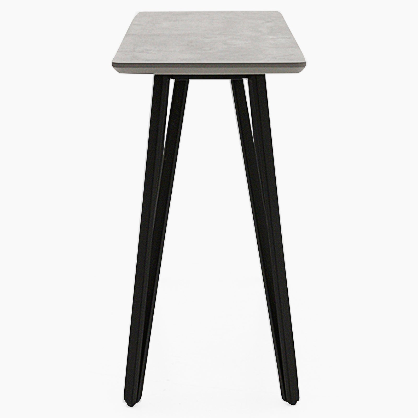 Akida Console Table - Console Table Faux Concrete / Black Powder Console Tables Sterling Home 3