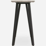 Akida Console Table - Console Table Faux Concrete / Black Powder Tables Sterling Home 6
