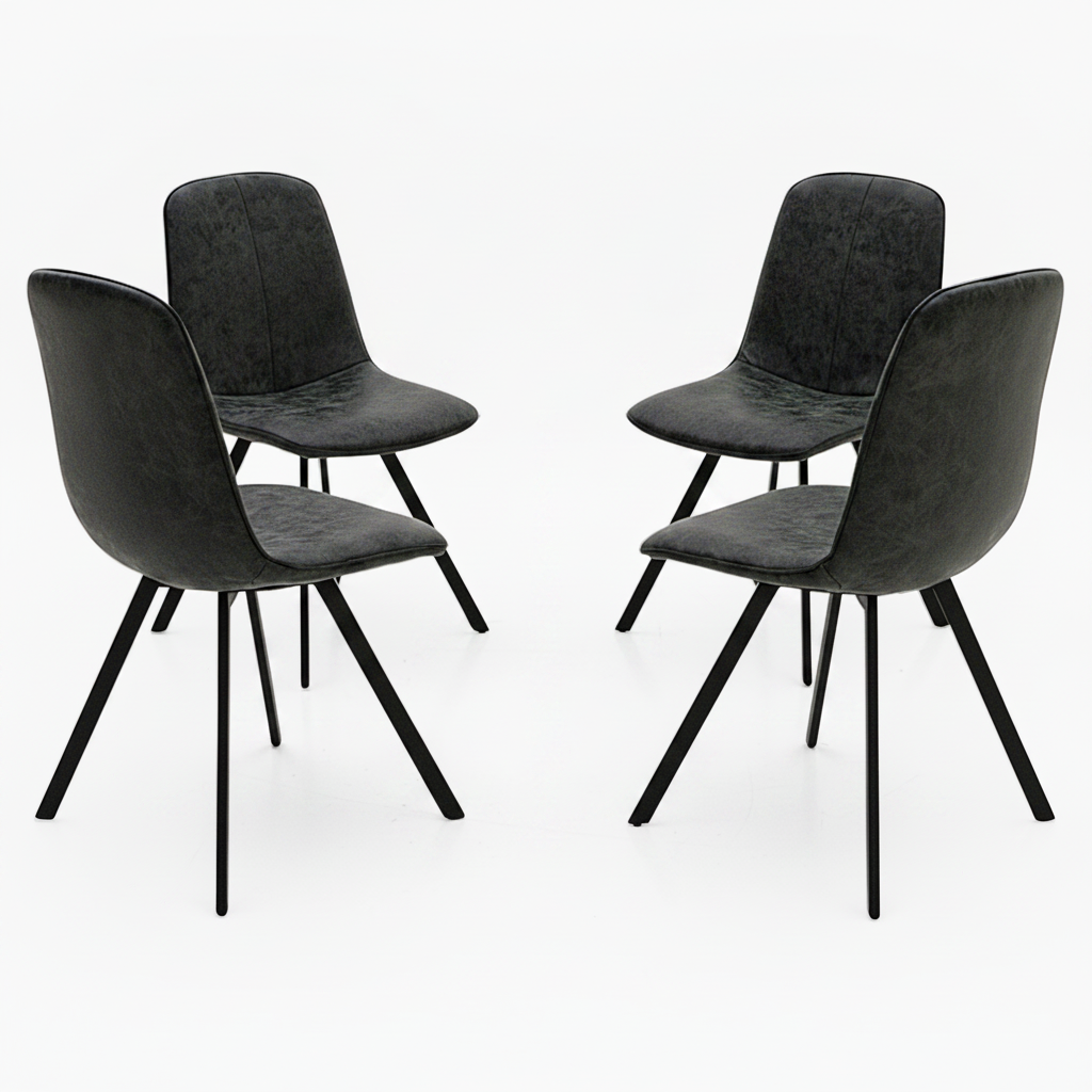 Akida Rectangular Dining Table & 4 Dining Chairs Sterling Home 3