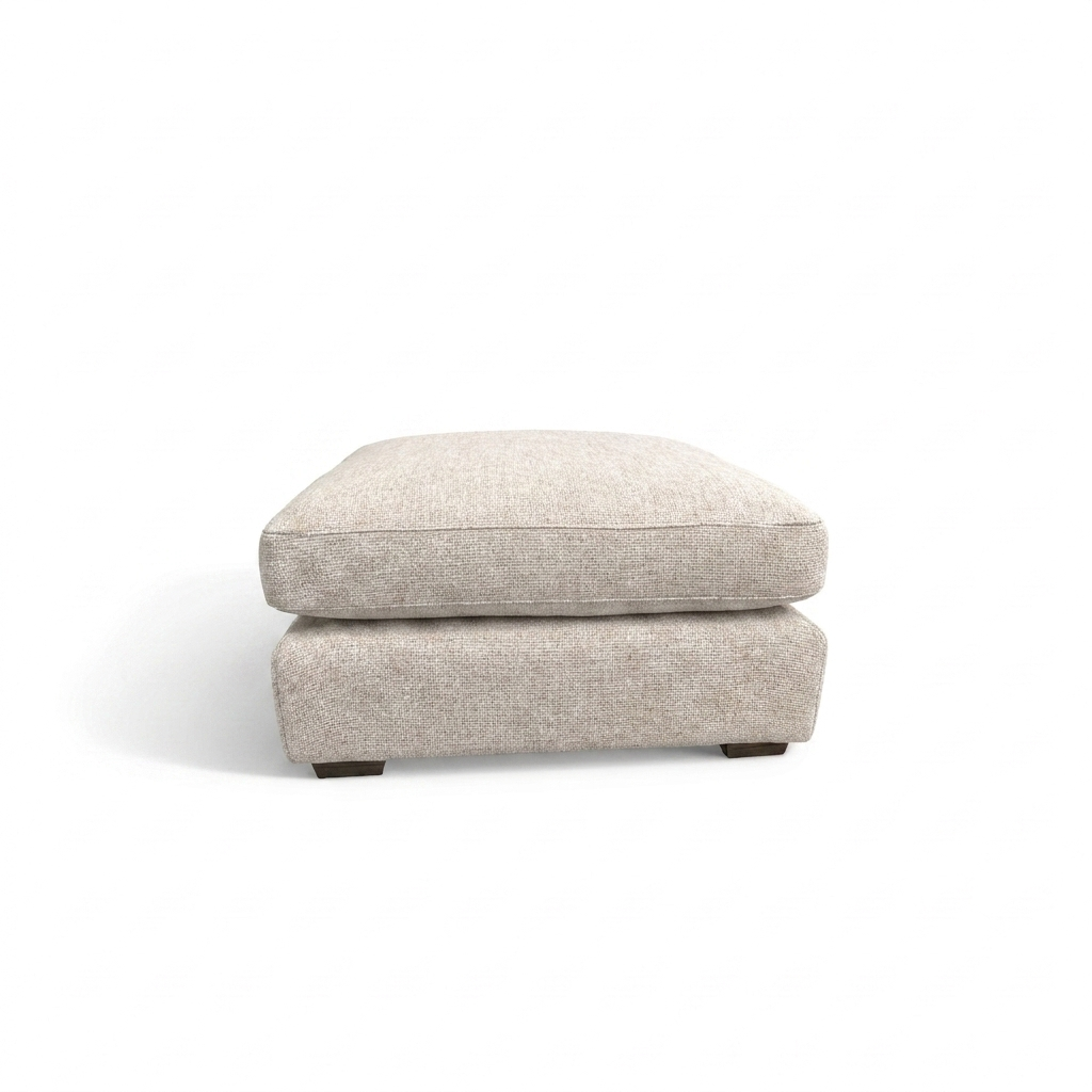 Alessia Footstool - Combi Stool Tabby Promotional Fabric Sterling Home 1
