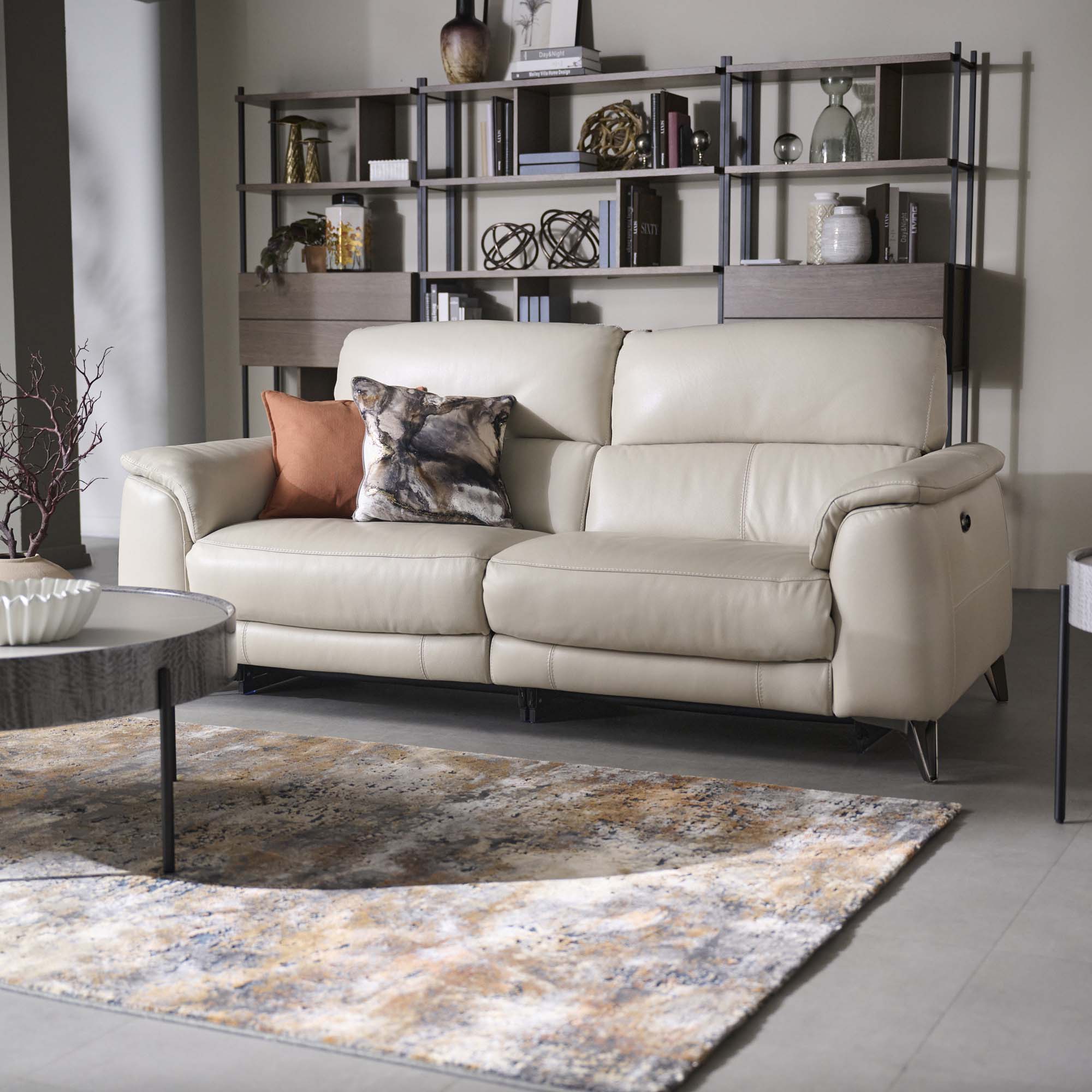 Allegra 3 Seater Recliner Sofa - 2.5 Seater Sofa with 2 Power Recliners Cat 20S - Power Recliner Sofas Sterling Home 2