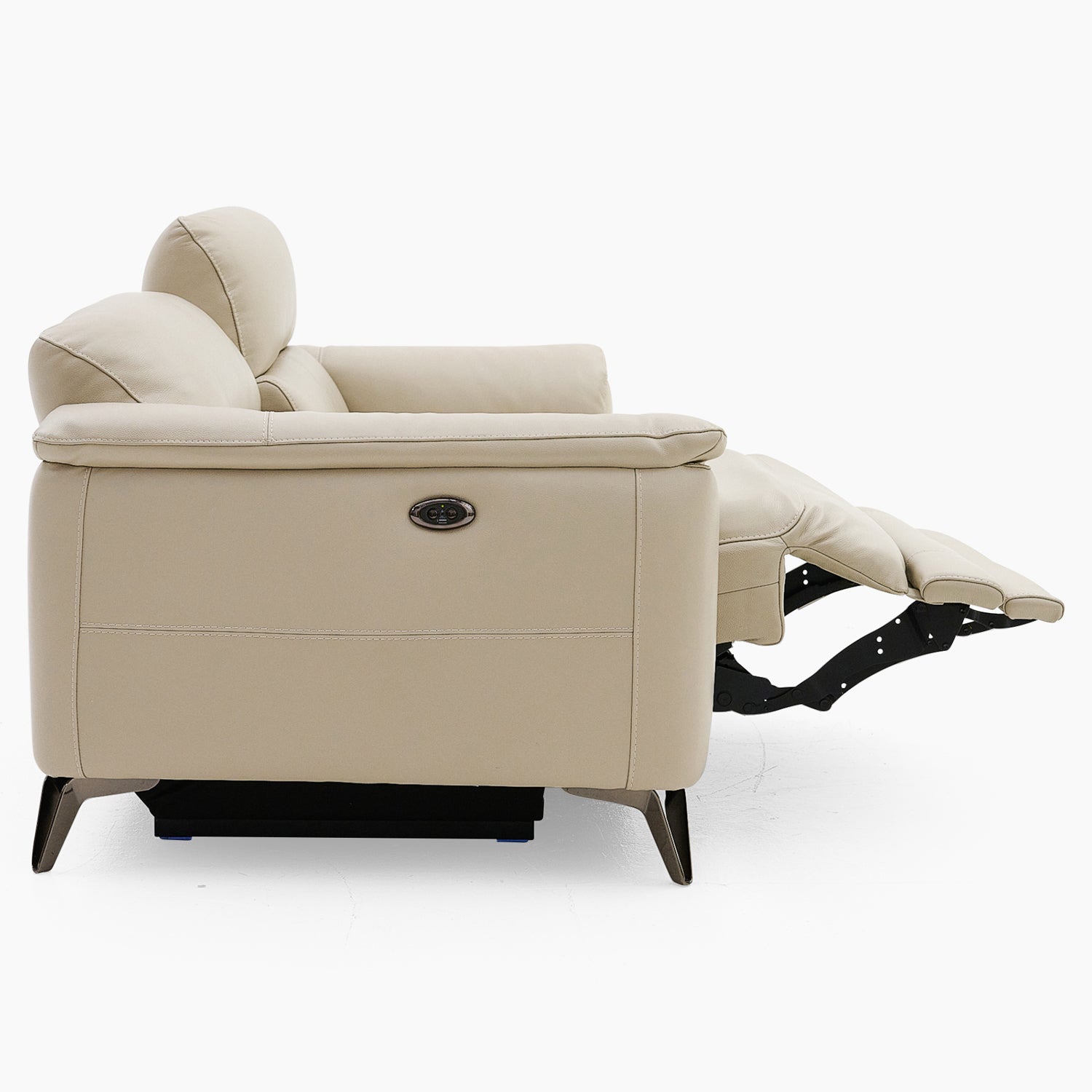 Allegra 3 Seater Recliner Sofa - 2.5 Seater Power Recliner with Power Headrest Fabric - Power with Power Headrest Sterling Home 5