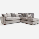 Allure Corner Sofa with Footstool - Corner Group with Stool Chaise Left Grade A - Left Hand Facing - Extraflex Sterling Home 1