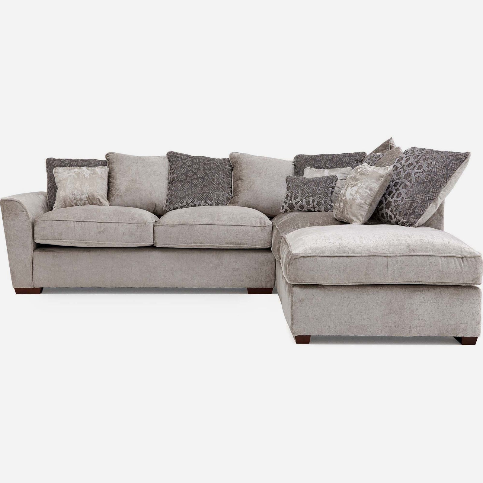 Allure Corner Sofa with Footstool - Corner Group with Stool Chaise Right Grade C - Right Hand Facing - Extraflex Corner Sofas Sterling Home 1