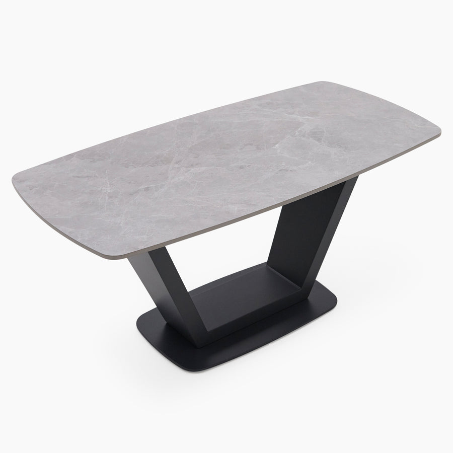 Alpha Extending Dining Table & 4 Contour Chairs Set Tables Sterling Home 2