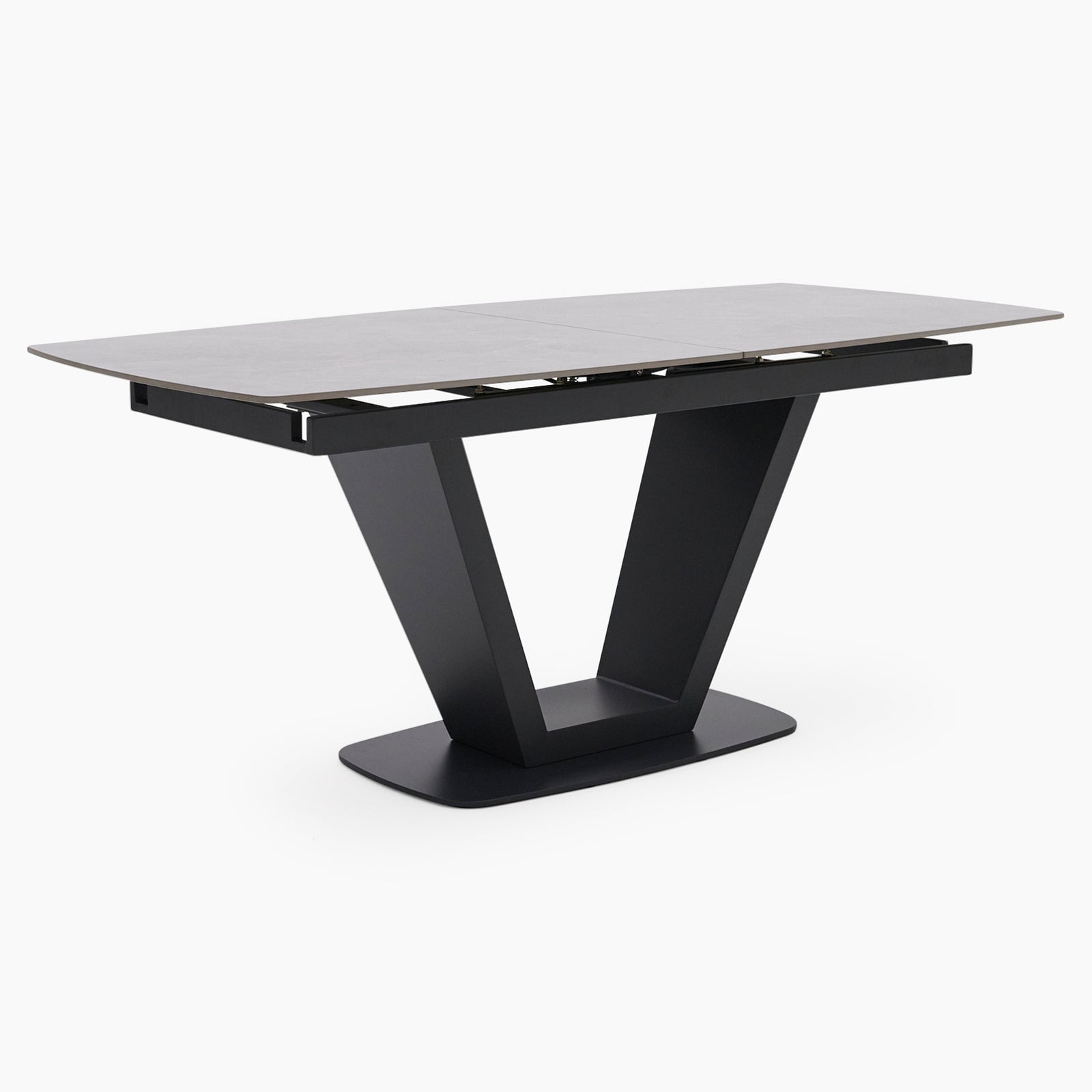 Alpha 180cm Extending Dining Table and 4 Contour Dining Chairs Set - 180cm Extending Dining Table + 4 Chairs Sterling Home 4