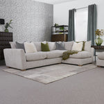 Alessia Corner Sofa - Combi Unit LHF Tabby Promotional Fabric - Left Hand Facing Sofas Sterling Home Tabby Linen 13