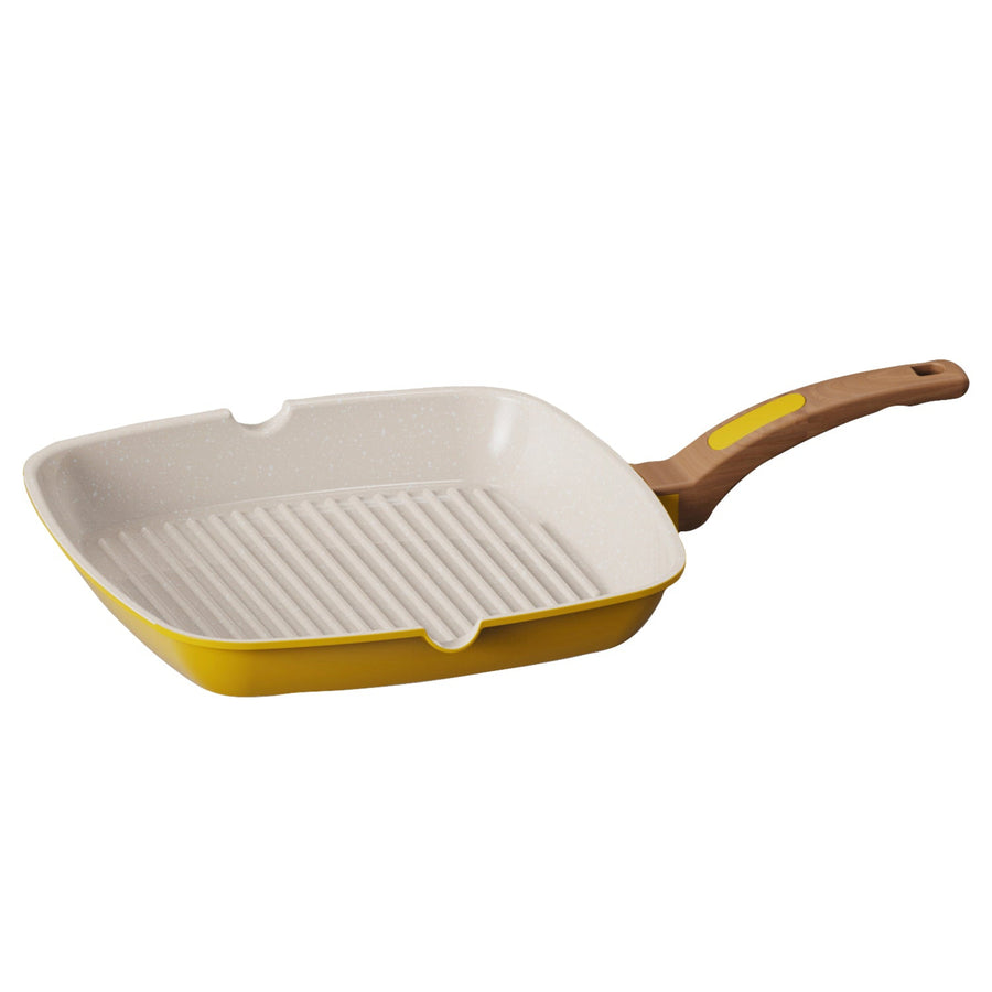Grill Pan Yellow - Grill Pan 28CM Marigold Sterling Home 1