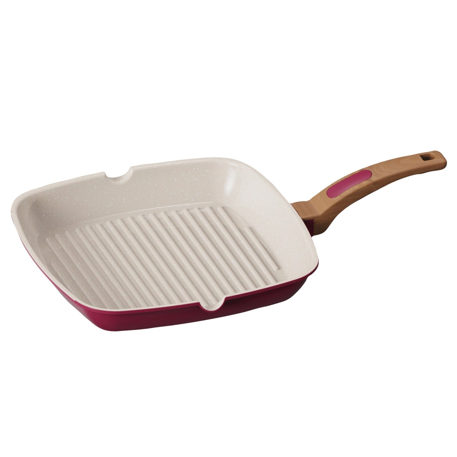 Grill Pan Red - Grill Pan 28CM Raspberry Sterling Home 1