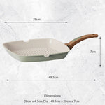 Grill Pan Green - Grill Pan 28CM Sage Green Sterling Home 2