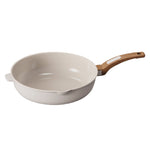 Deep Frying Pan Beige - Deep Frying Pan 28CM Ivory Sterling Home 1