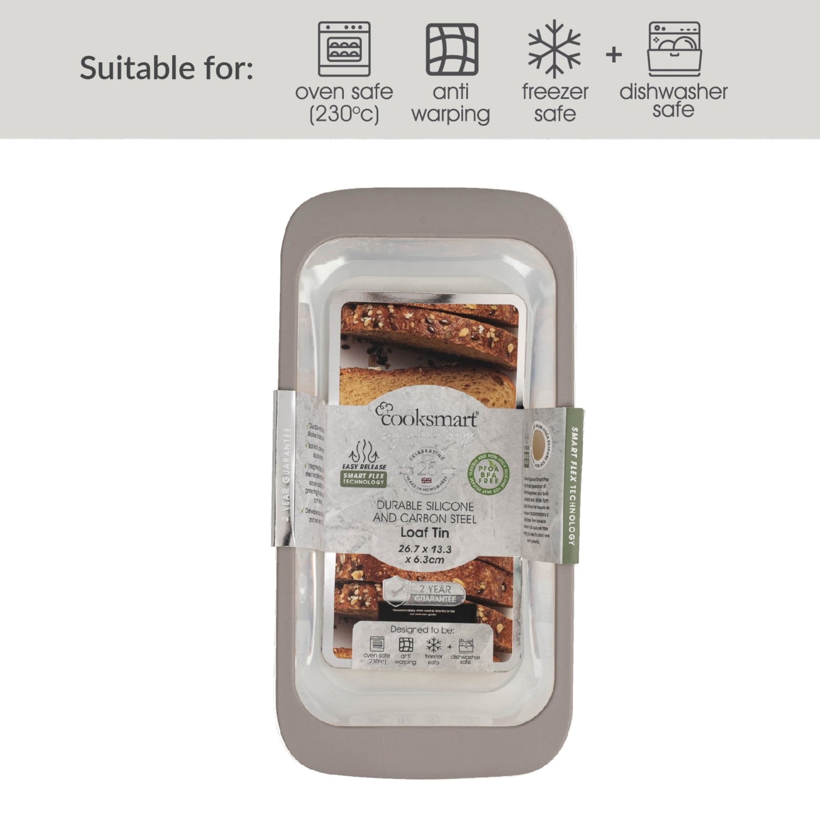 Smart Flex Loaf Tin - Smart Flex Loaf Tin Sterling Home 3