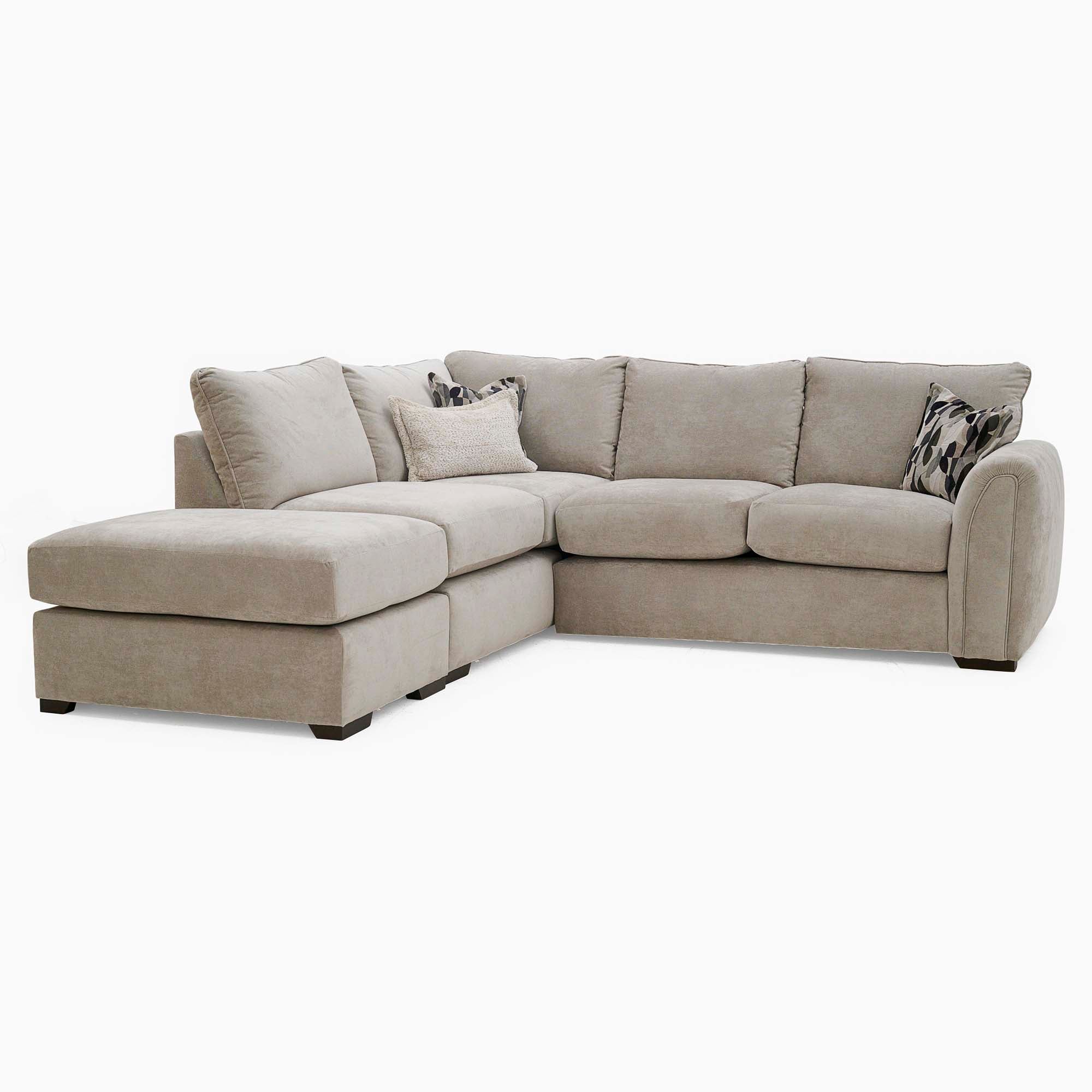 Amour Corner Standard Back Sofa - Corner Group with Stool Chaise Left Grade A - Left Hand Facing Sterling Home 1