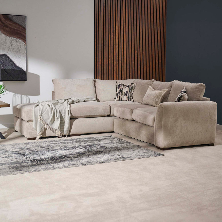 Amour Corner Sofa - Corner Group with Stool Chaise Right Grade A - Right Hand Facing Sofas Sterling Home 2