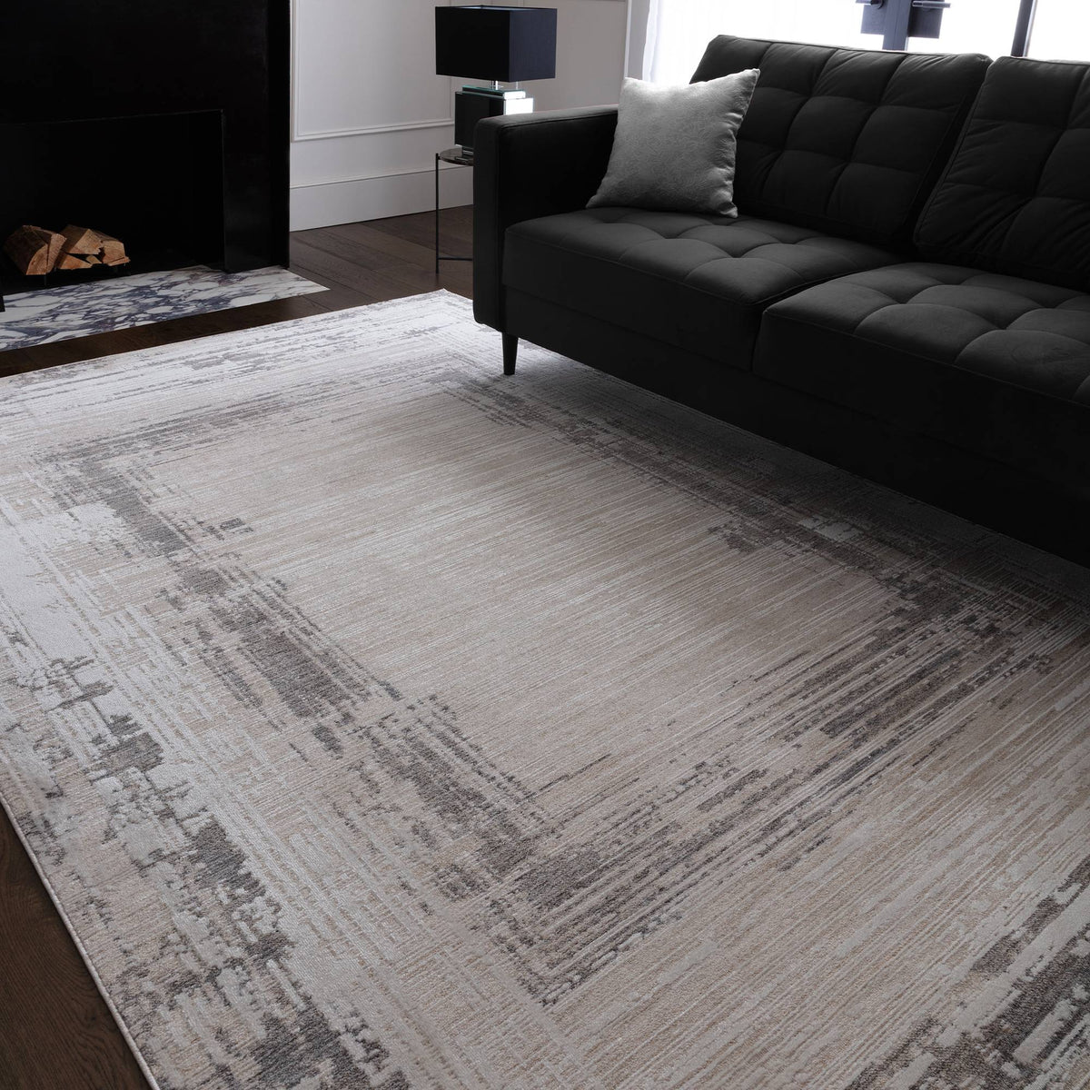 Amari Grey Square Rug - AN06 200 x 300cm - 200cm x 300cm Sterling Home 2