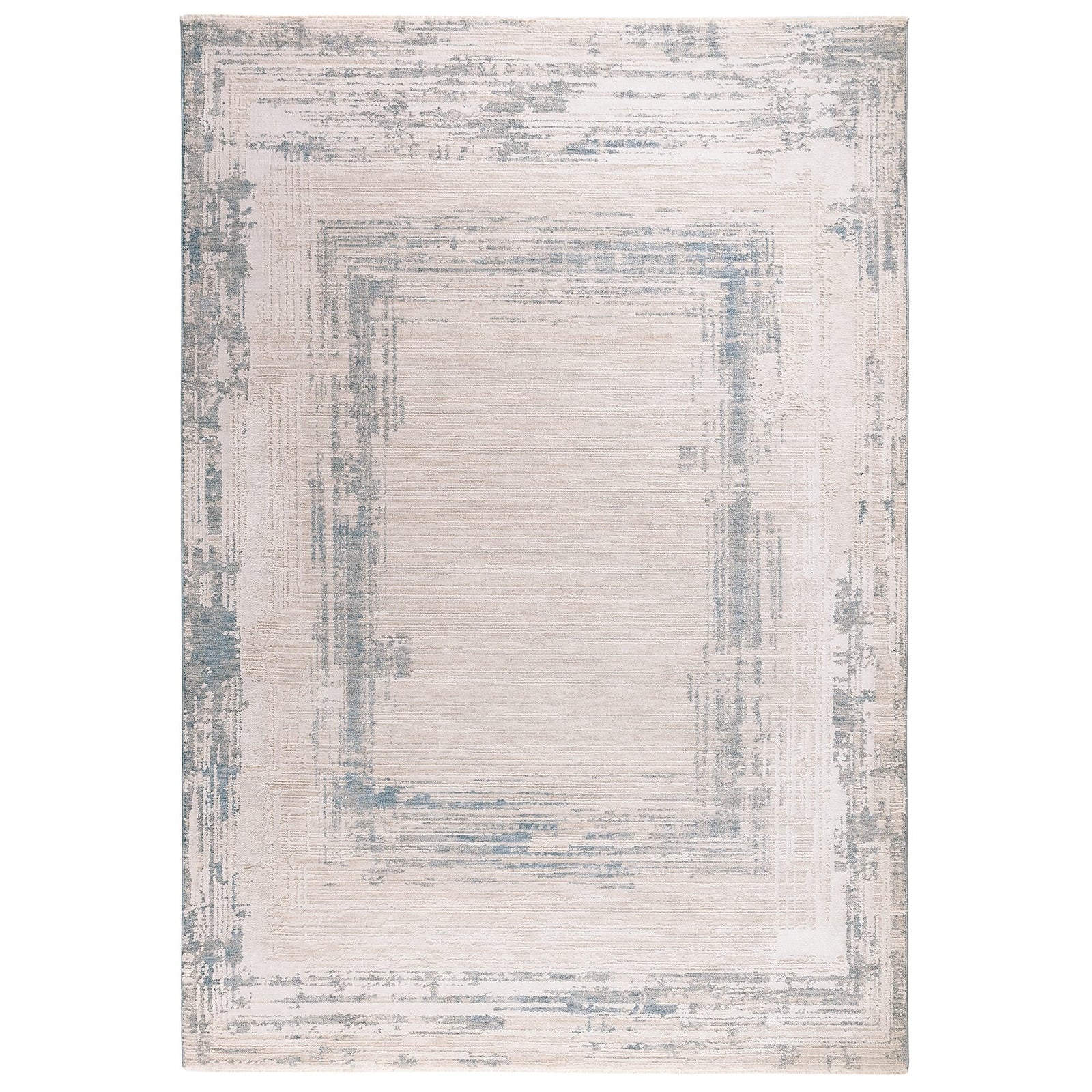 Amari Blue Square Rug - AN07 120 x 160cm - 120cm x 160cm