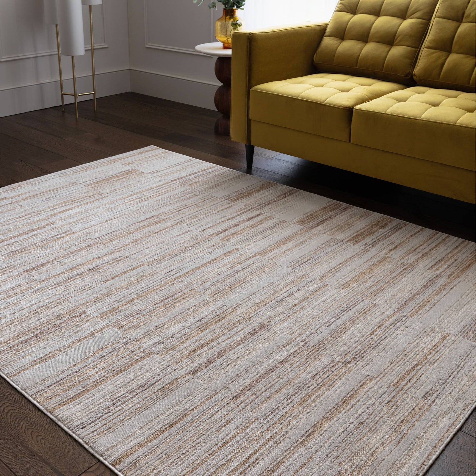 Amari Orange Lines Rug - AN08 120 x 160cm - 120cm x 160cm