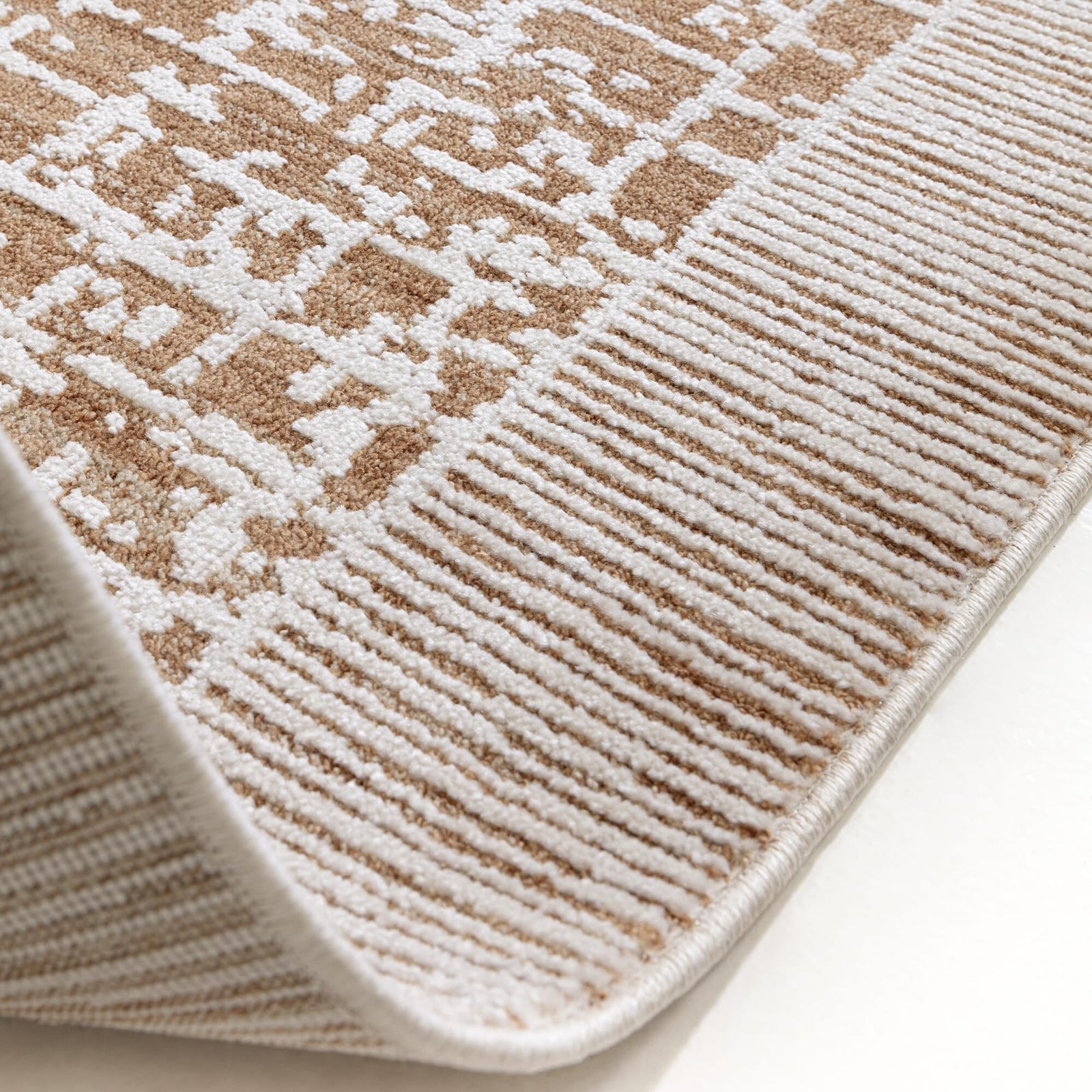Amari Orange Grid Rug - AN11 120 x 160cm - 120cm x 160cm