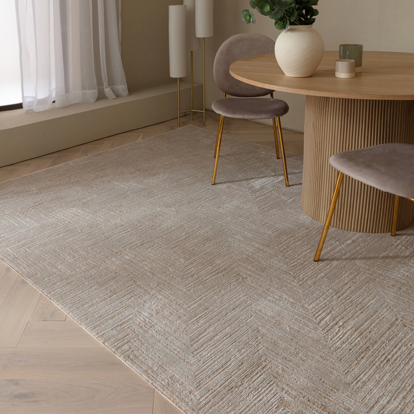 Amari Beige Weave Rug - AN12 120 x 160cm - 120cm x 160cm
