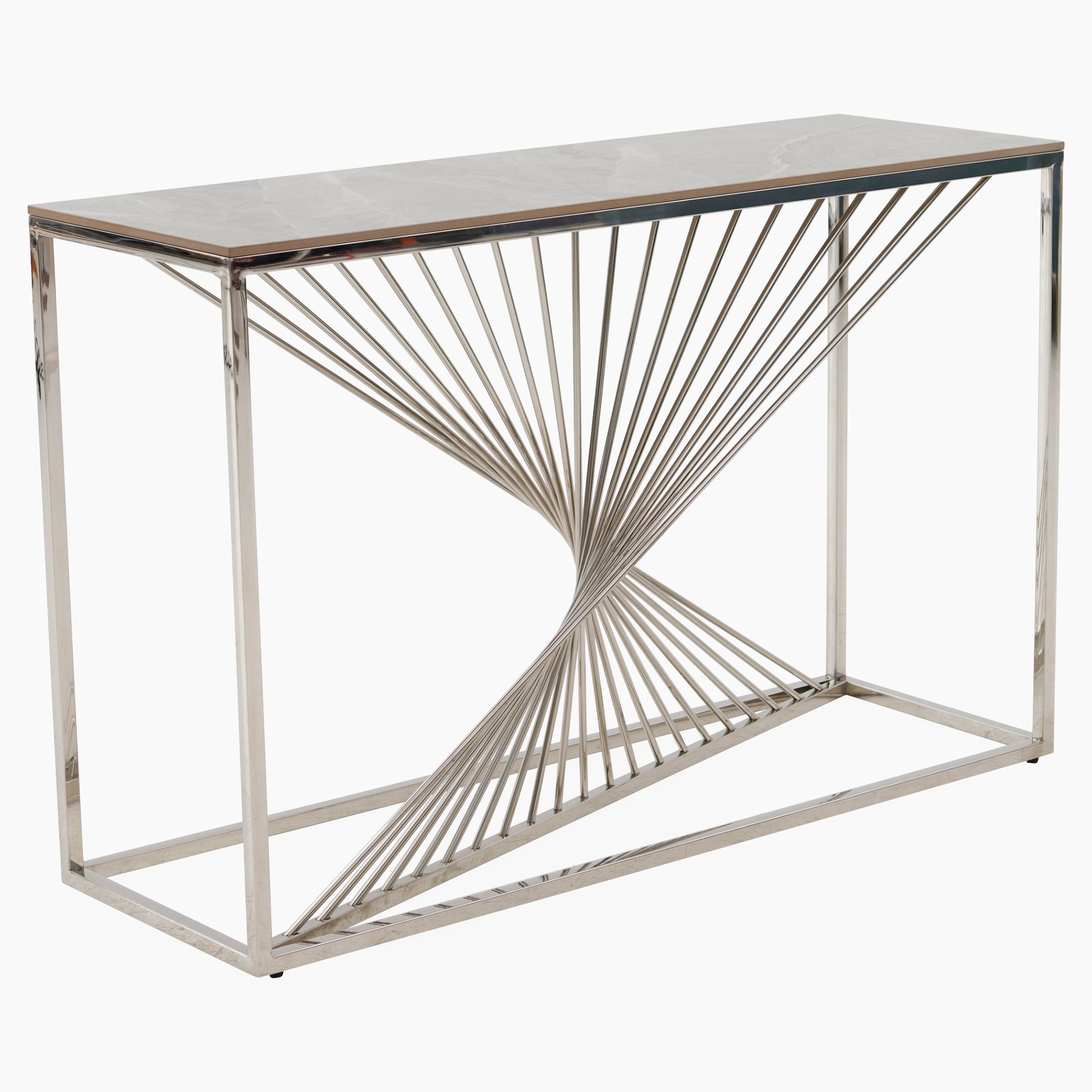 Atalanta Console Table - Console Table Sintered Stone / Stainless Steel Tables Sterling Home 2