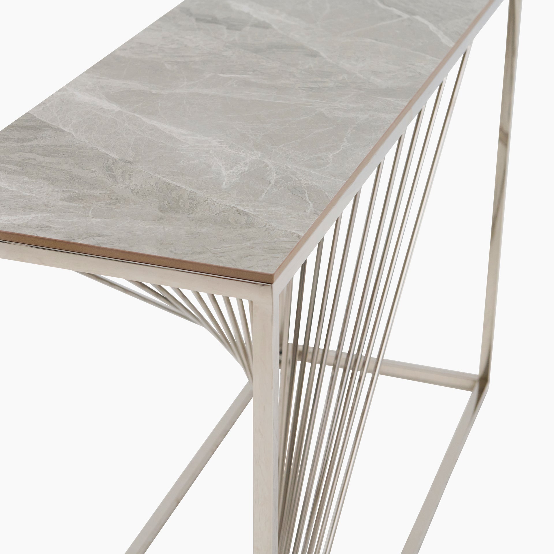 Atalanta Console Table - Console Table Sintered Stone / Stainless Steel Tables Sterling Home 4