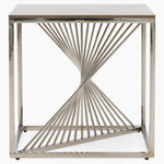 Atalanta Side Table - End Table Sintered Stone / Stainless Steel Tables Sterling Home 1