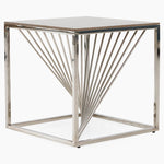 Atalanta Side Table - End Table Sintered Stone / Stainless Steel Tables Sterling Home 3