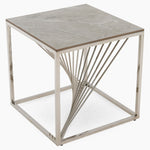 Atalanta Side Table - End Table Sintered Stone / Stainless Steel Tables Sterling Home 5