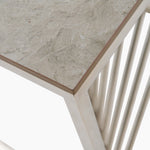 Atalanta Side Table - End Table Sintered Stone / Stainless Steel Tables Sterling Home 6