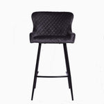 Avalon Bar Stool - Bar Stool Blue Velvet - Blue Chairs Sterling Home 4