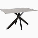 Avalon Compact Dining Table - Compact Dining Table 135cm Sintered Stone / Satin Grey Tables Sterling Home 2
