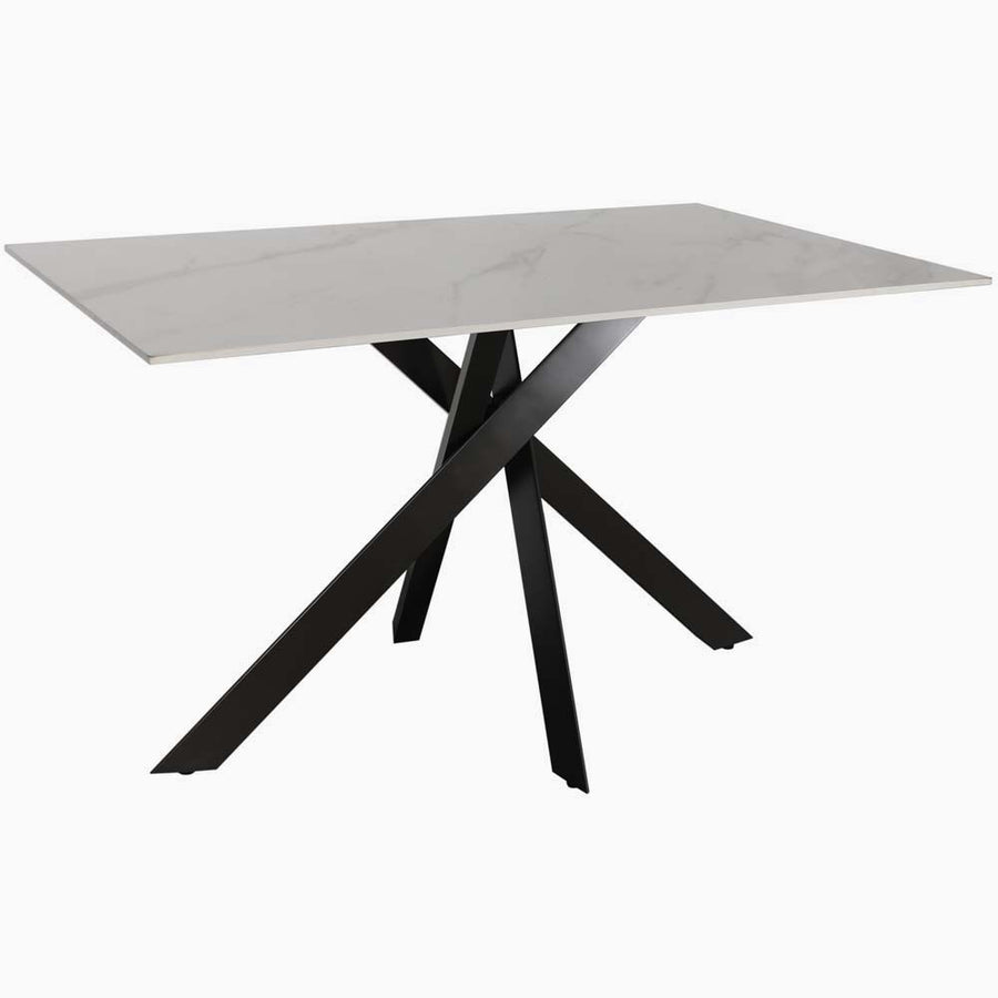 Avalon Compact Dining Table - Compact Dining Table 135cm Sintered Stone / Satin Grey Tables Sterling Home 2
