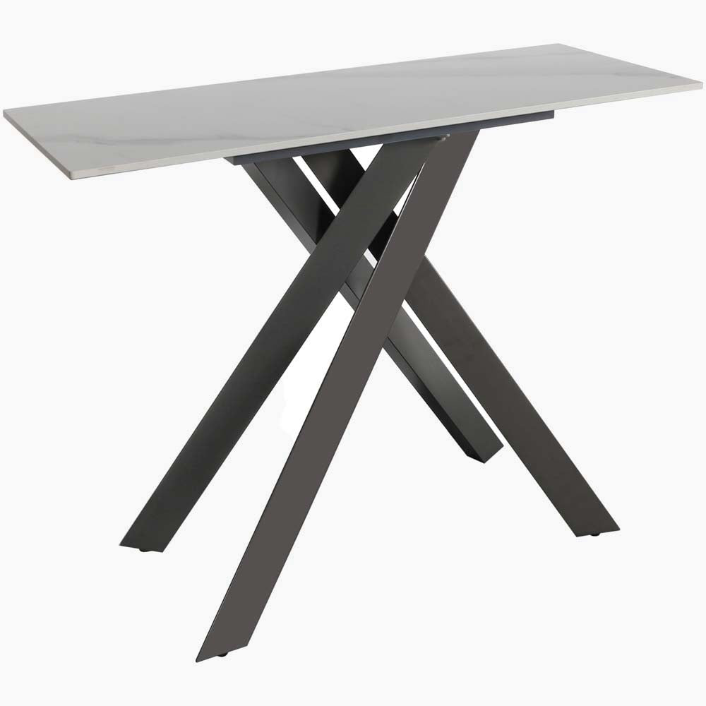 Avalon Console Table - Console Table Sintered Stone / Satin Grey Tables Sterling Home 2