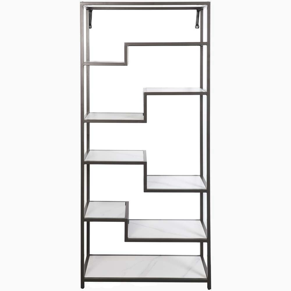 Avalon Display Unit - Display Unit Sintered Stone / Satin Grey Storage Sterling Home 1