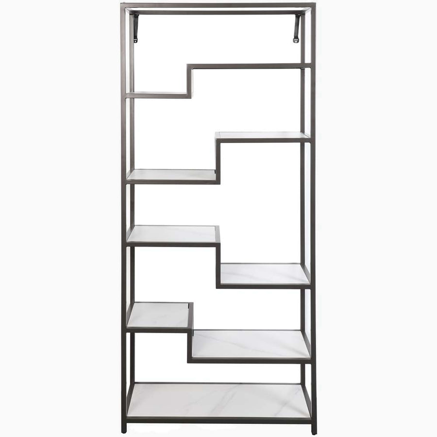 Avalon Display Unit - Display Unit Sintered Stone / Satin Grey Storage Sterling Home 1