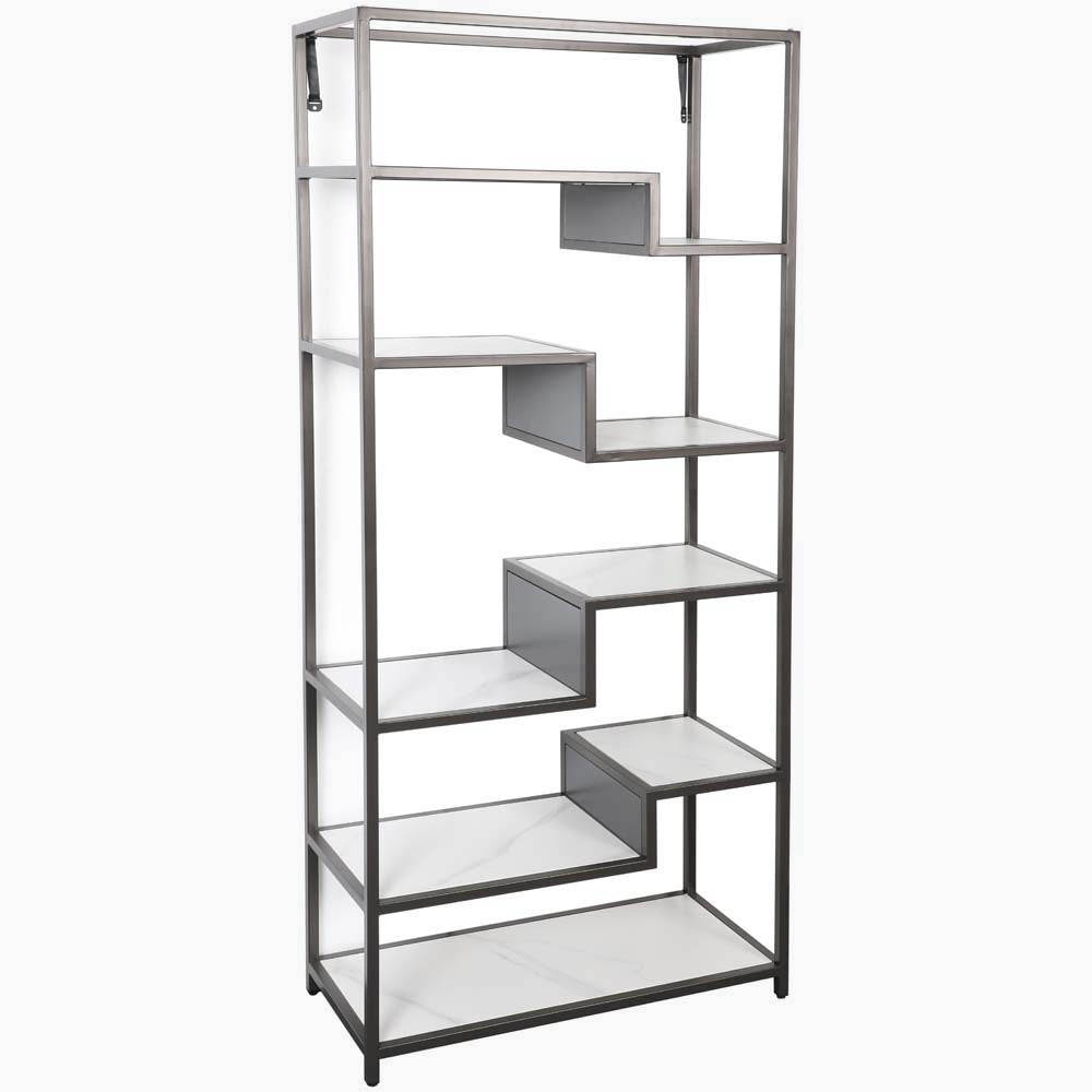 Avalon Display Unit - Display Unit Sintered Stone / Satin Grey Storage Sterling Home 2