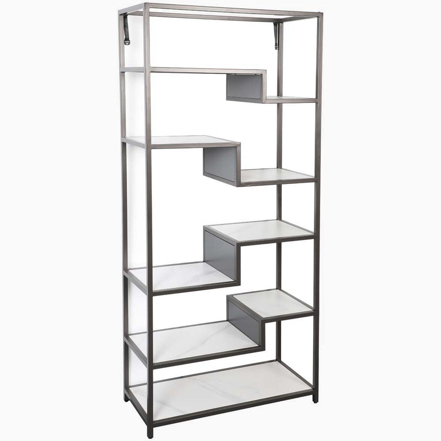 Avalon Display Unit - Display Unit Sintered Stone / Satin Grey Storage Sterling Home 2