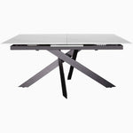 Avalon Extending Dining Table - Extending Dining Table 160/200cm Sintered Stone / Satin Grey Tables Sterling Home 1