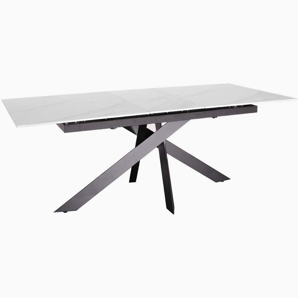 Avalon Extending Dining Table - Extending Dining Table 160/200cm Sintered Stone / Satin Grey Tables Sterling Home 3