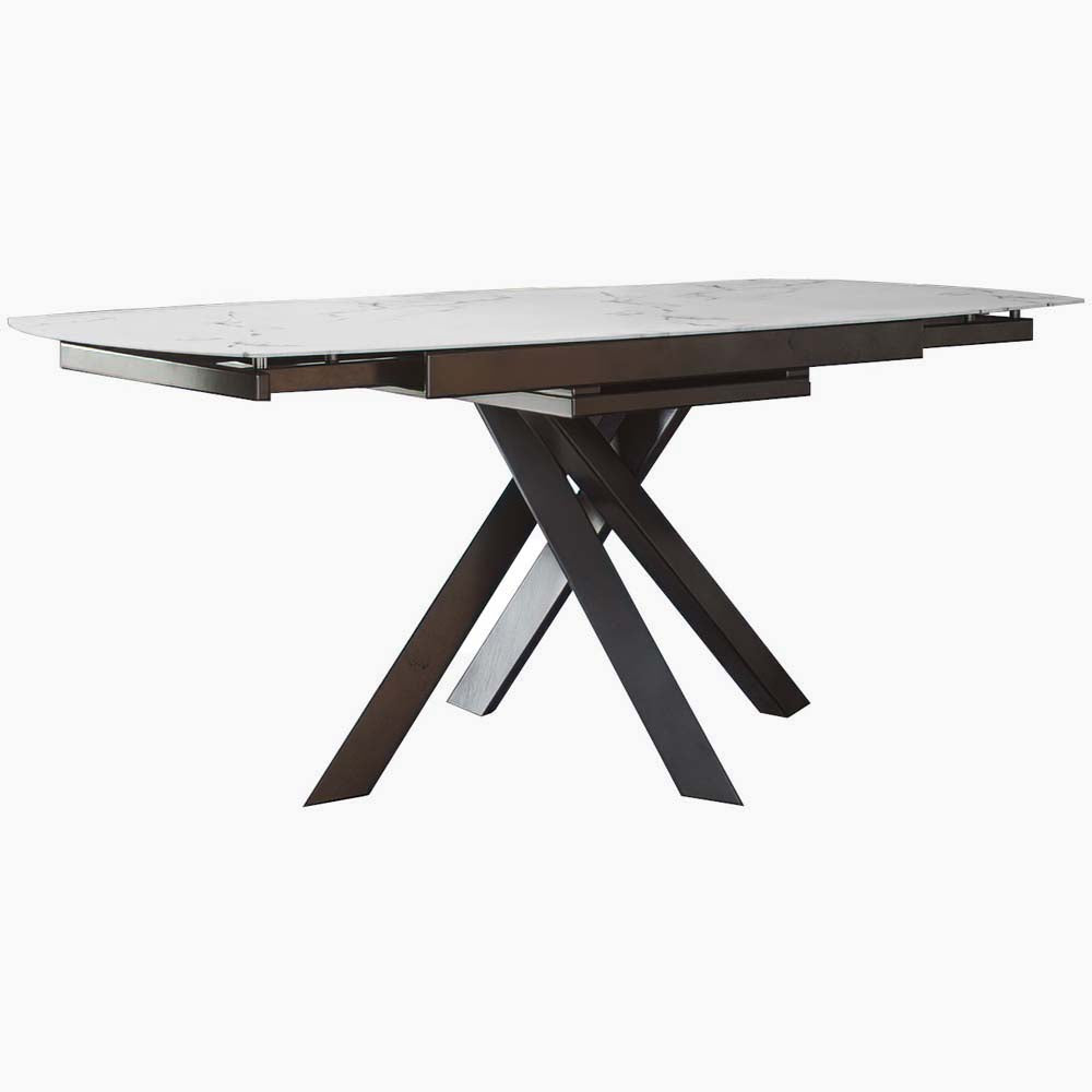 Avalon Motion Dining Table & 4 Dining Chairs Set - Motion Dining Table 120/190cm + 4 Dining Chair Sterling Home 1