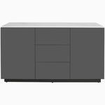 Avalon Sideboard - Large Sideboard Sintered Stone / Satin Grey Storage Sterling Home 1