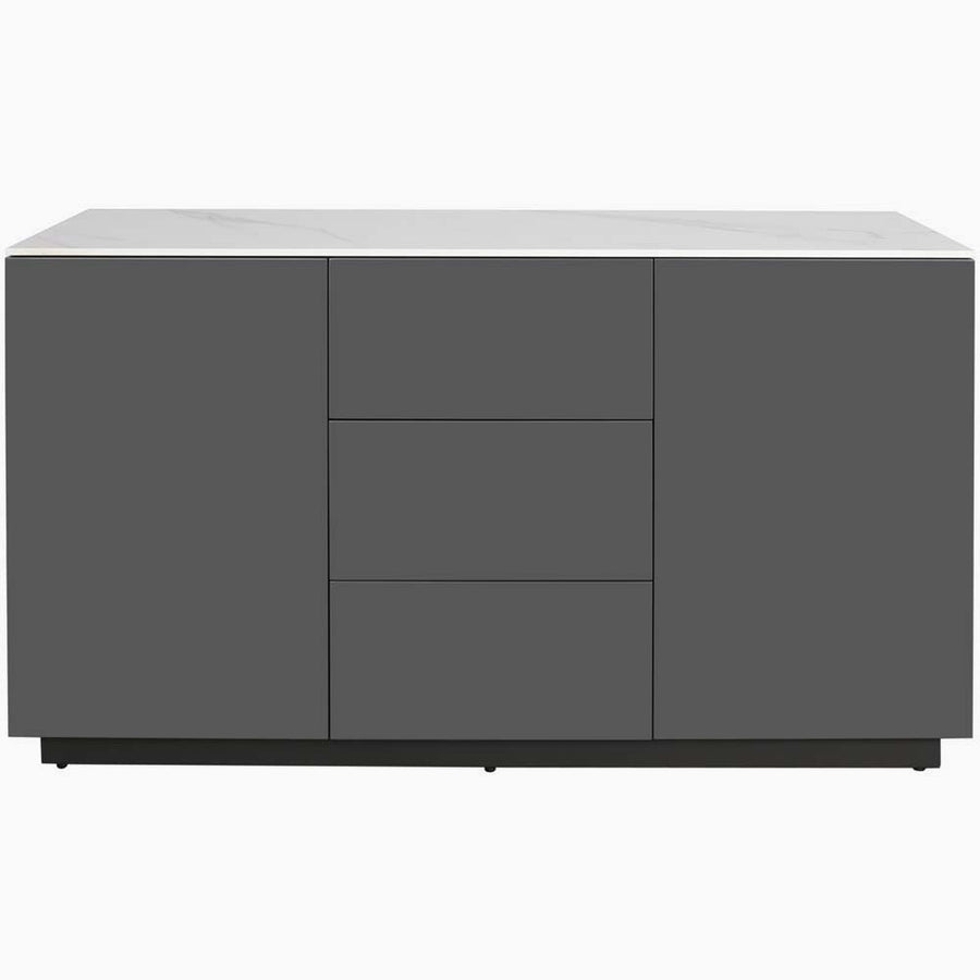 Avalon Sideboard - Large Sideboard Sintered Stone / Satin Grey Storage Sterling Home 1