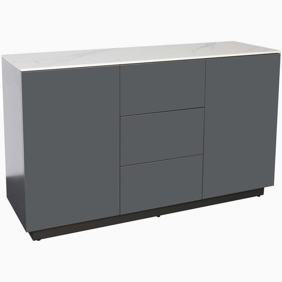 Avalon Sideboard - Large Sideboard Sintered Stone / Satin Grey Storage Sterling Home 2