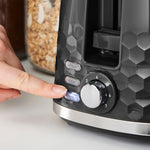 Morphy Richards Hive Black 2 Slice Toaster Sterling Home 3