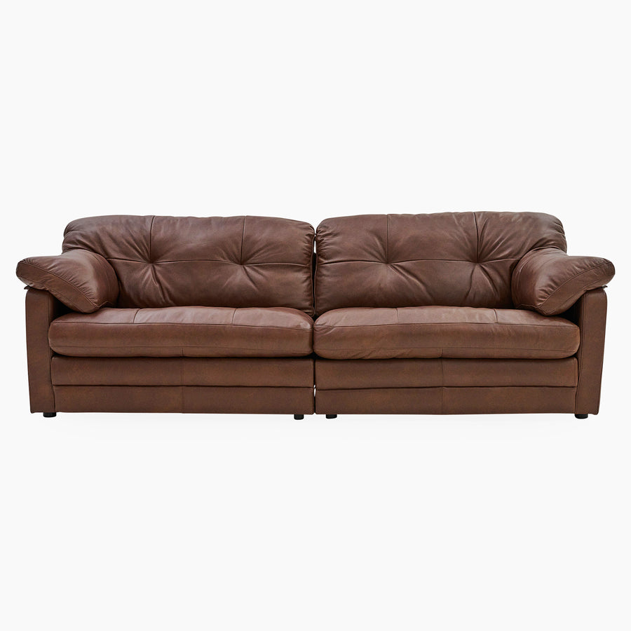 Alexander & James Bailey 4 Seater Sofa - 4 Seater Split Sofa Grade B Leather Sofas Sterling Home 1